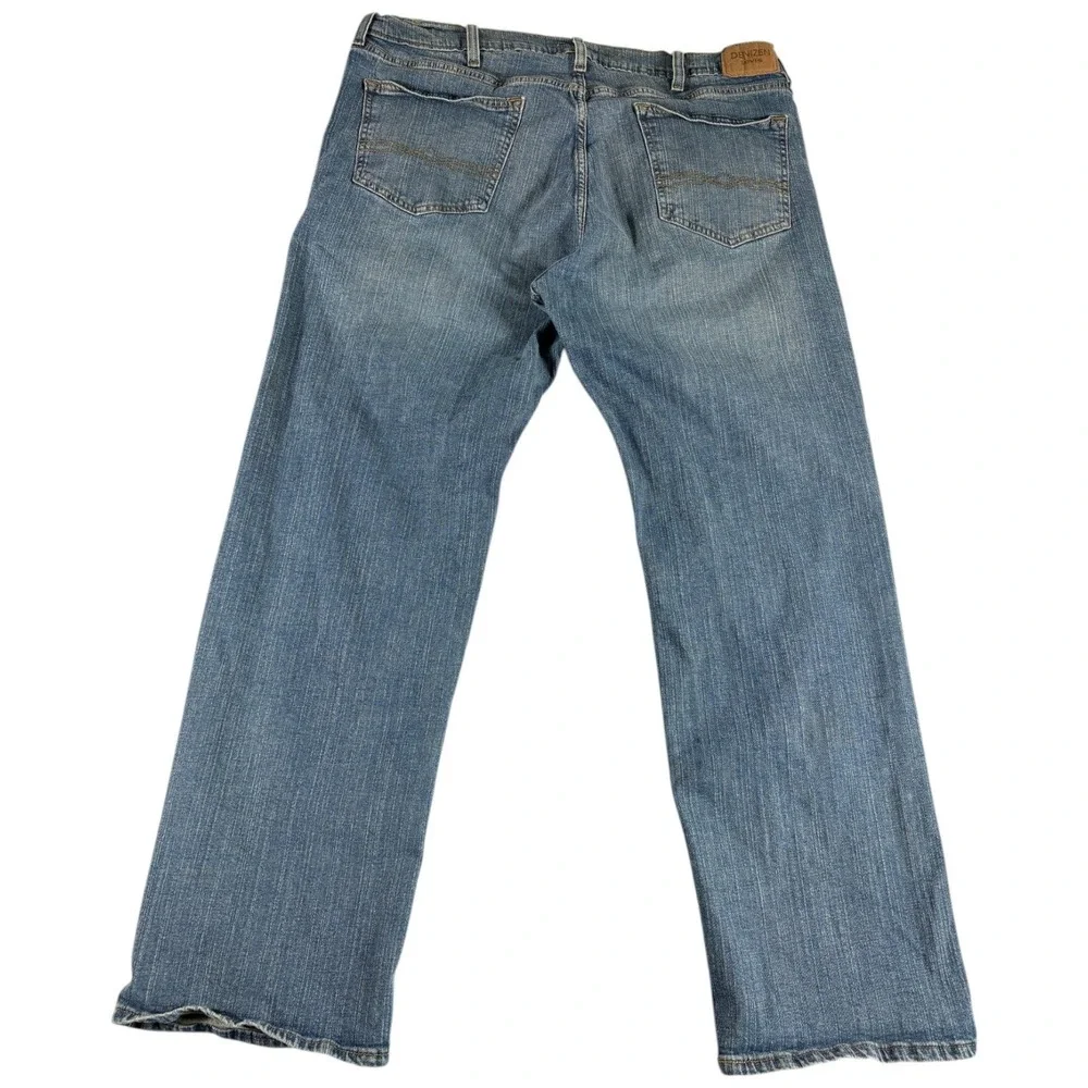 Denizen Levi's 285 Relaxed Fit Jeans Mens 40x32‎ Blue Whiskering Denim Straight